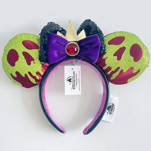 Disney Princess Headband Mickey Ear Rapunzel Snow White Sequin Bow