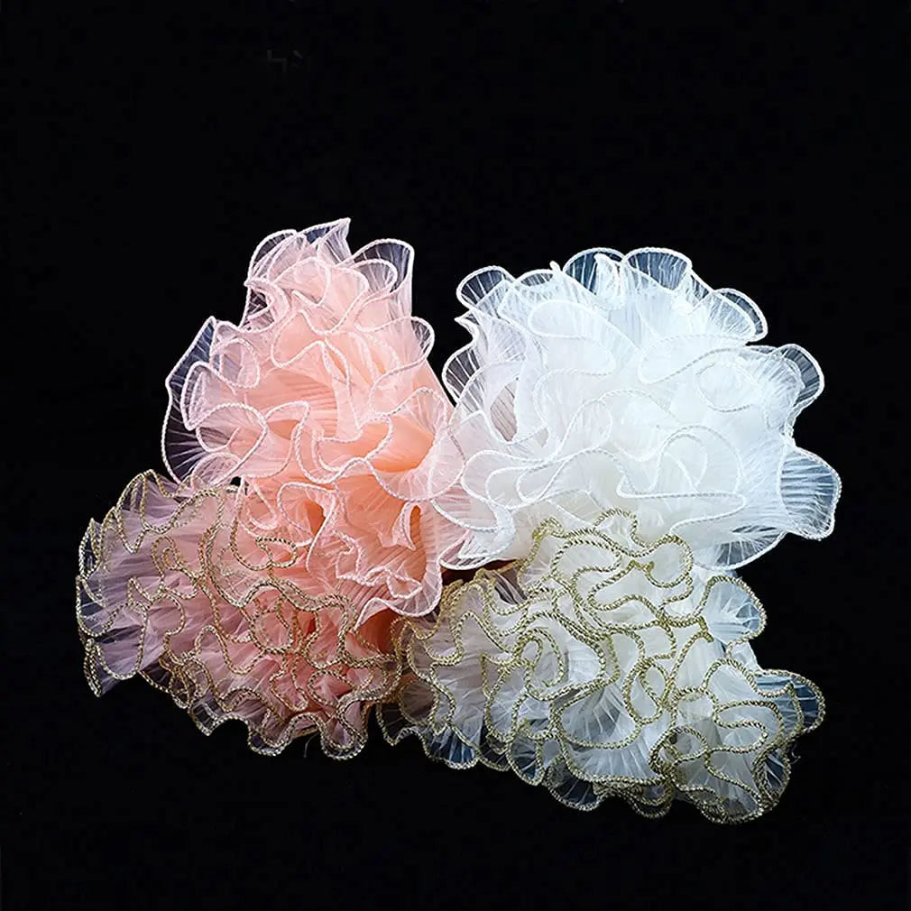 White Floral Packaging for Bouquets  Including Decorative Mesh