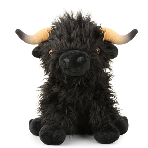 25cm Simulation Highland Cow Plush Animal Doll Soft Stuffed Highland