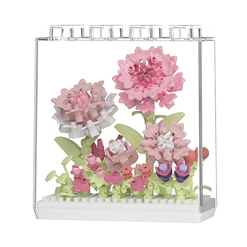 Creative building blocks Dream Flower Box Everlasting Flower Series