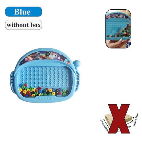 1 PCS Children's Magnetic Doodle Board with Pen & Beads Drawing Toy