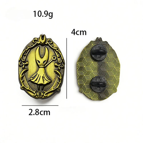 7pcs Hollow Knight Enamel Brooch Cool Character Pins Backpacks