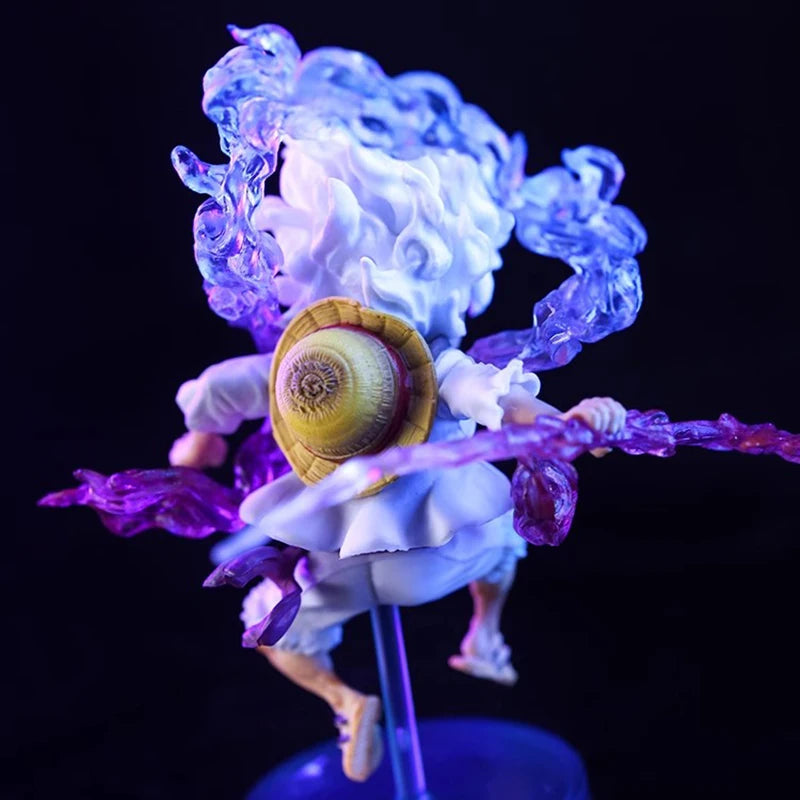 Bandai 10cm Mini One Piece Luffy Gear 5 Action Figure Sun God Nika