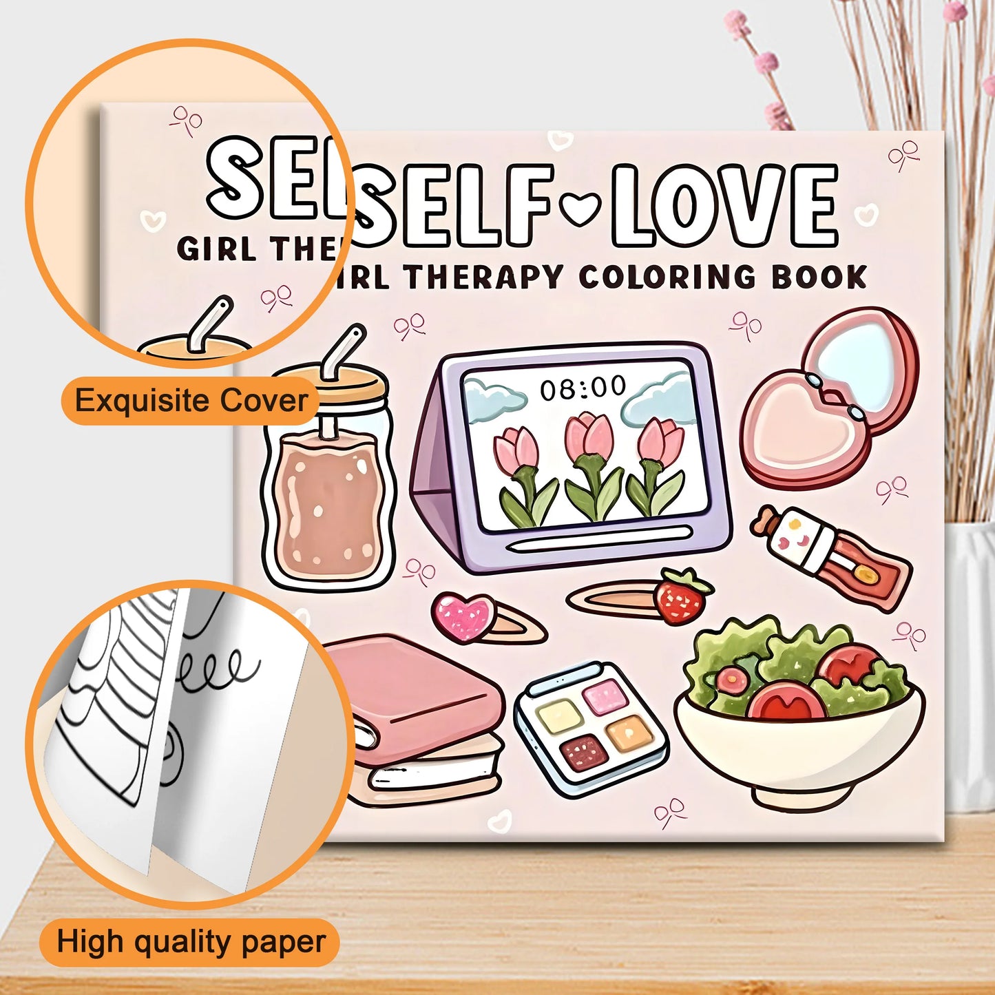 Self Love Coloring Book for Adults - Bold & Easy Stress Relief