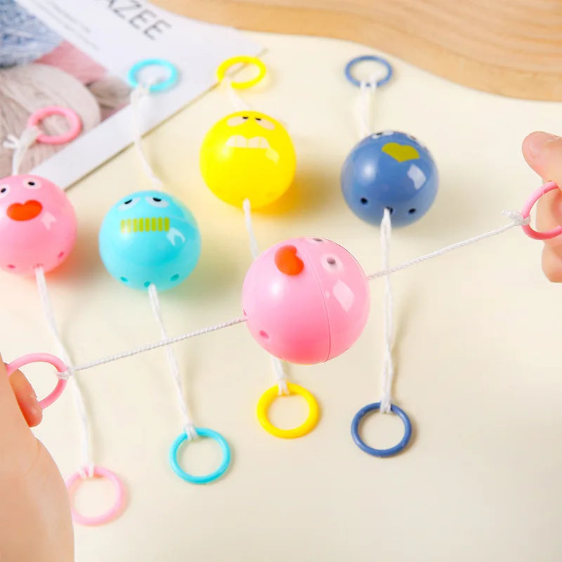 Rotating Flash Flying Ball Toy Rotating Cable Toy LED Light Luminous