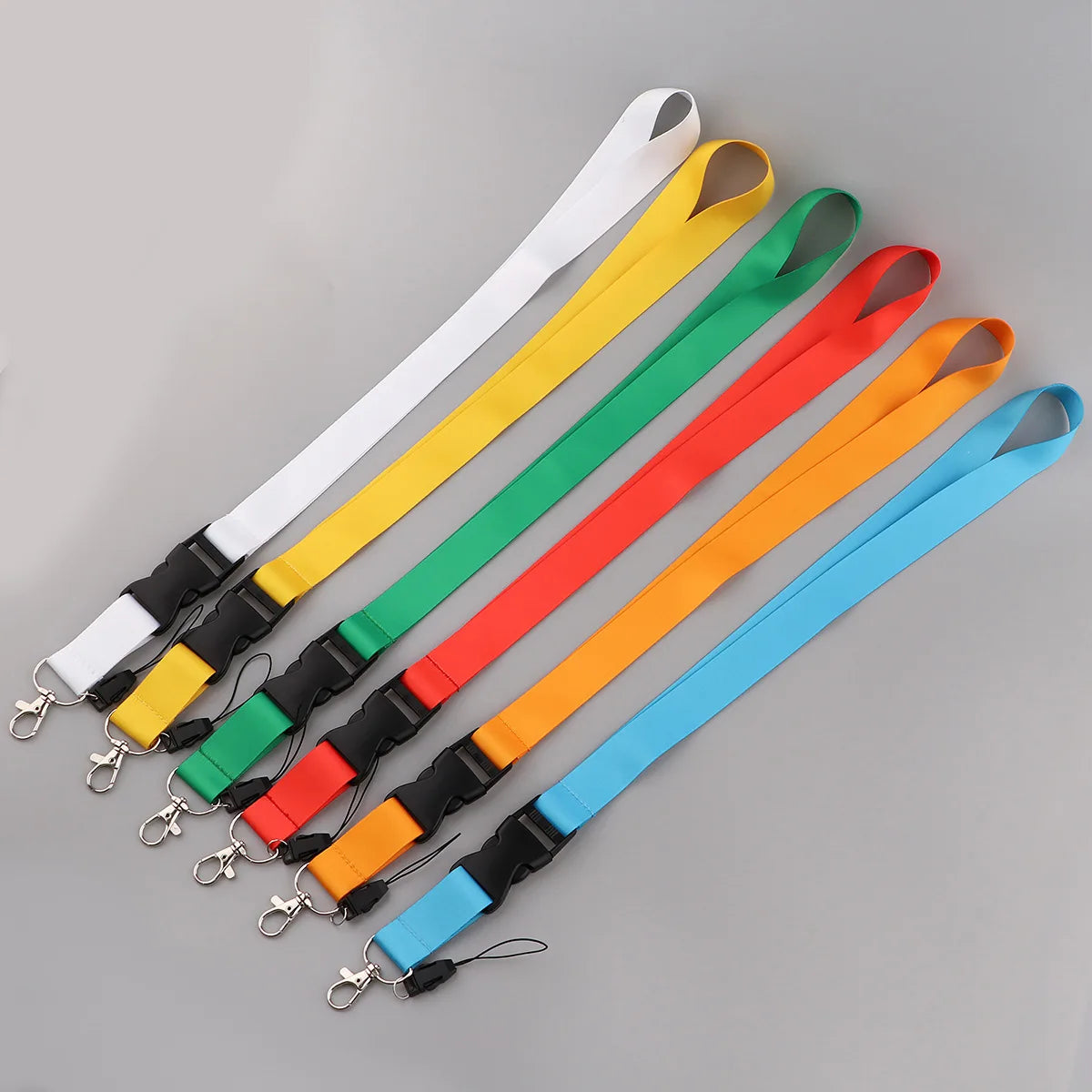 Fashion Mobile Phone Lanyard Pure Color Neck Strap Credencial Teacher