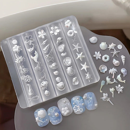 3D Mold Silicone Nail Art Decorations DIY Flower Bow Angle Wing