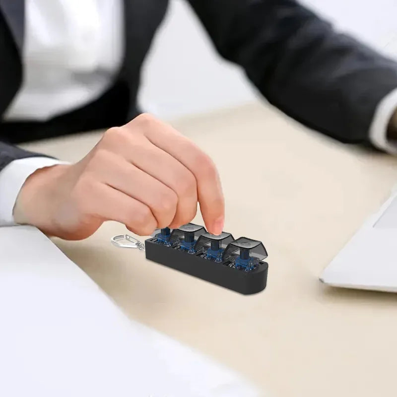 4Keys Finger Button Anti-stress Toys Mechanical Keyboard Keycaps