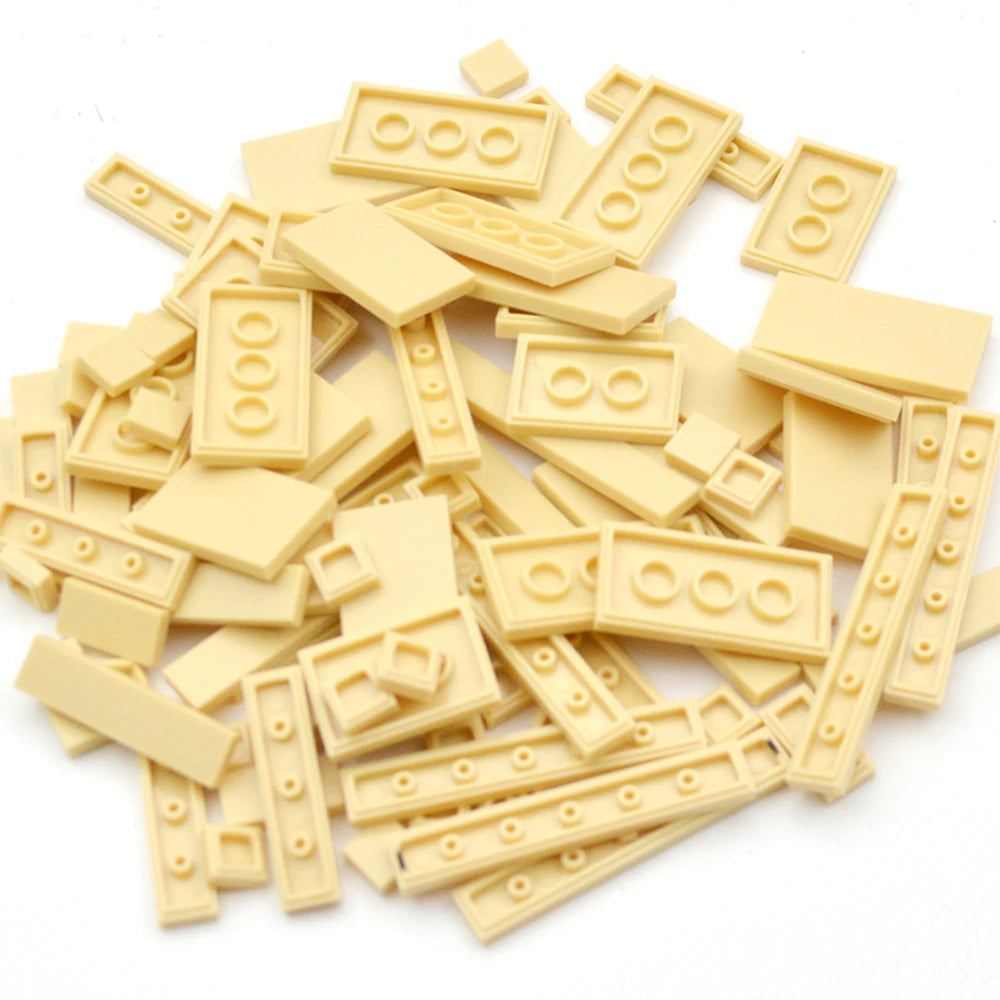 150PCS DIY Model Smooth Thin Building Blocks Multicolour Toy Parts
