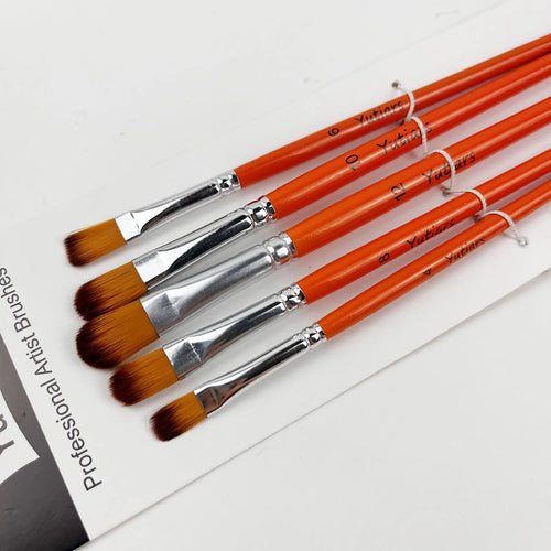 Yutiars Professional Artist Paint Brush Set - 6/24 PCS, Nylon Bristles