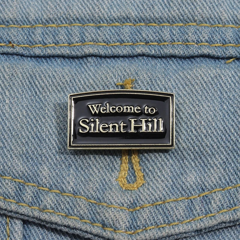 Horror Movie Tag Enamel Pins Custom Black Movie Brooches Lapel Badges