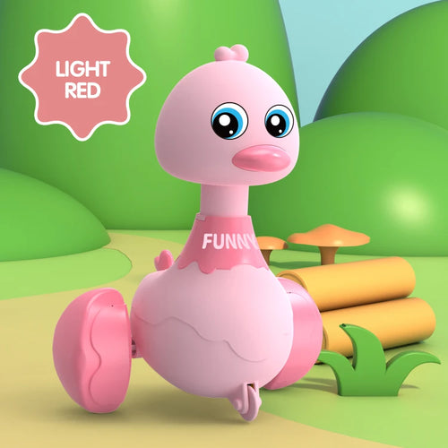 Baby Toy Swing Duck Toy Cartoon Press Vehicles Glide Animal Inertia