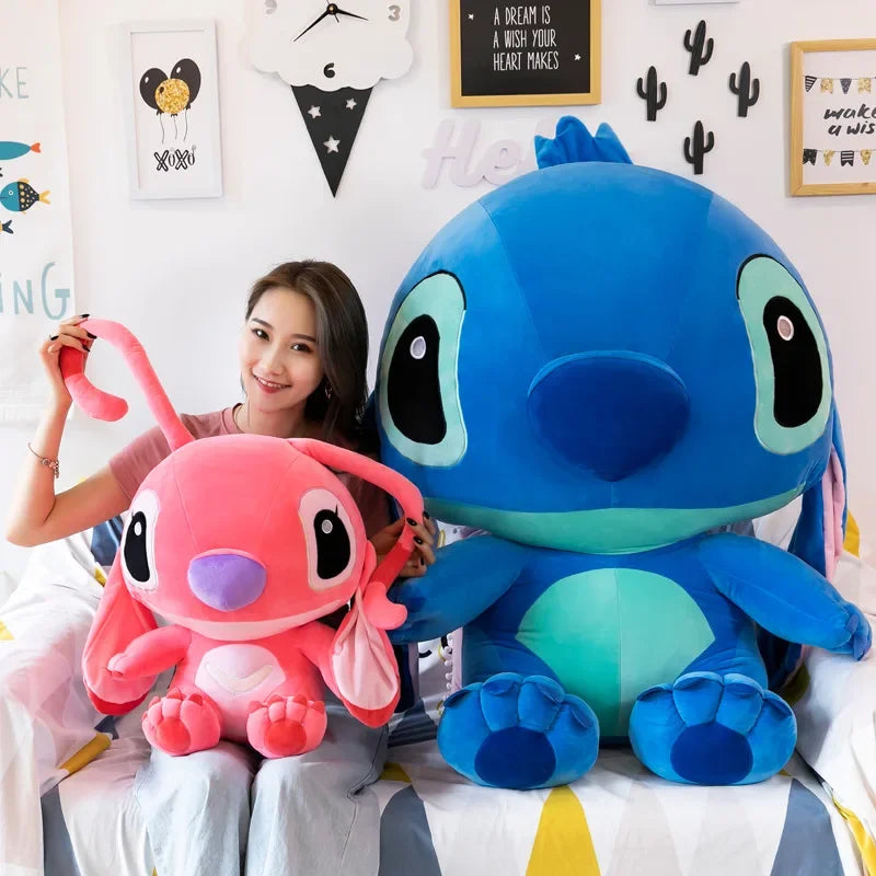 20-60cm Giant Size Lilo & Stitch Couple Models Cartoon Stuffed Plush