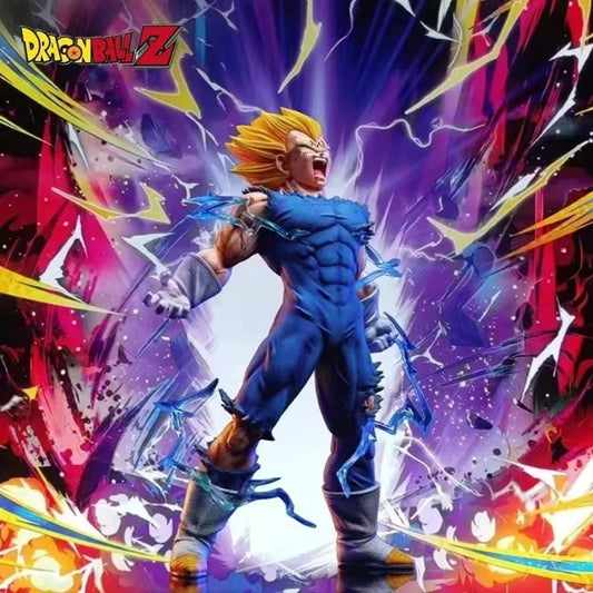 27cm Dragon Ball Z Majin Vegeta Anime Figure Self-destruct Super