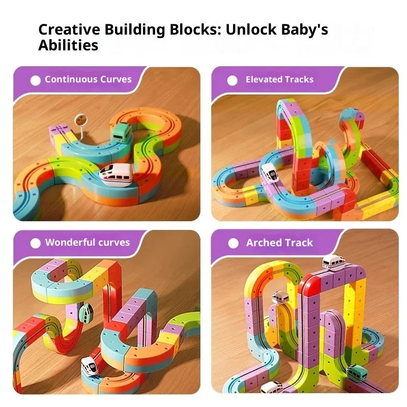 Anti-Gravity Electric Track Set | Snap-Together DIY Railway Building