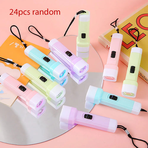 12/24 Pcs LED Mini Flashlight Kids Birthday Party Wedding Party Guest