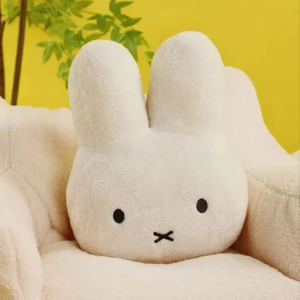 Miffy Black eyes Cute Doll Plush Toy Kawaii Bed Pillow soft