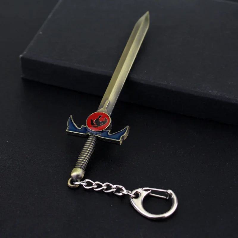 Thundercats Sword Mold Pendants Key Chain Metal Lion Mark Logo