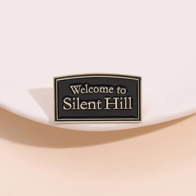Horror Movie Tag Enamel Pins Custom Black Movie Brooches Lapel Badges