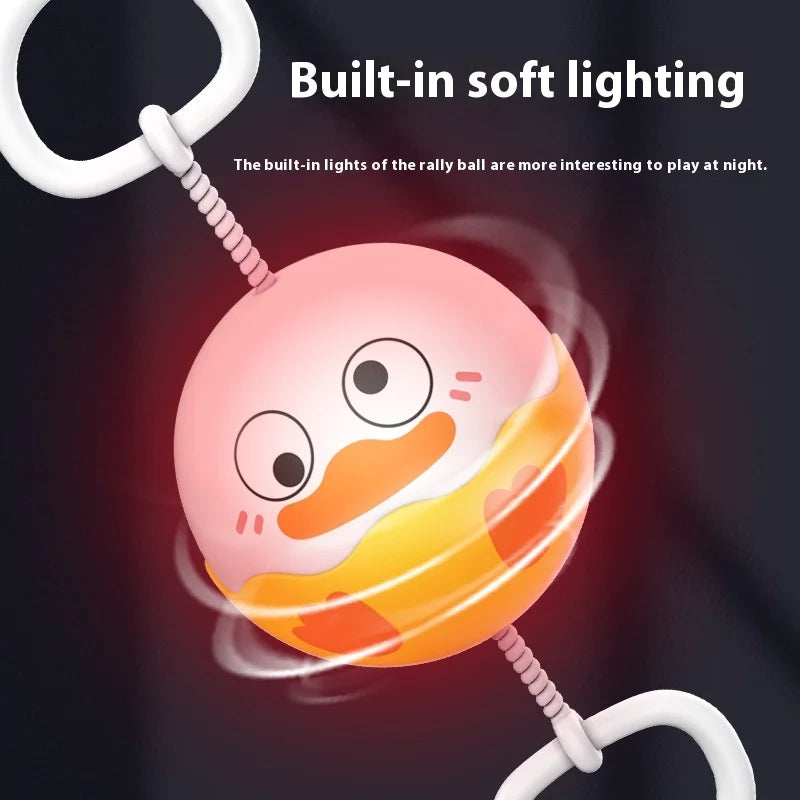 Rotating Flash Flying Ball Toy Rotating Cable Toy LED Light Luminous
