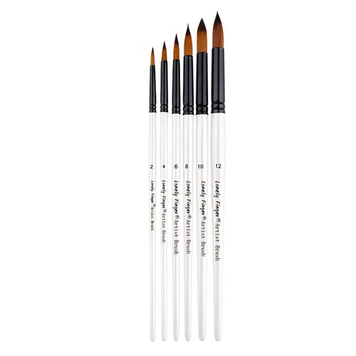 6pcs Artist Paint Brushes Set Artist Paintbrushes For Acrylic Oil