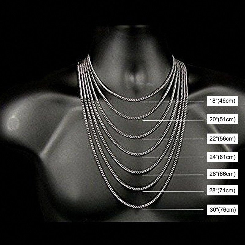 Vnox Men's Cuban Link Chain Necklace Stainless Steel Gold Black Color